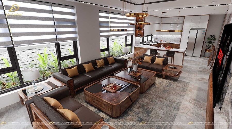 Xu hướng thiết kế nội thất phòng khách mới nhất